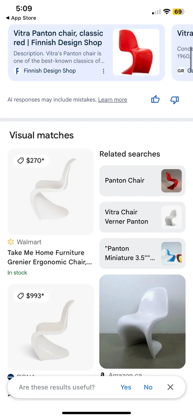 8 white Vitra Panton patio chairs image indicator(8)