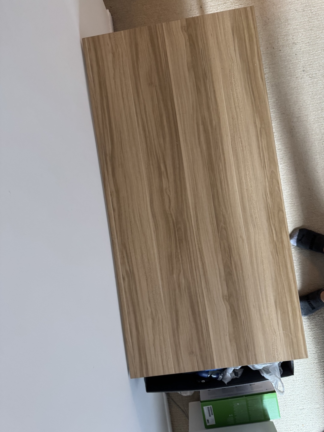 Wood and Black Metal Desk - photo 5