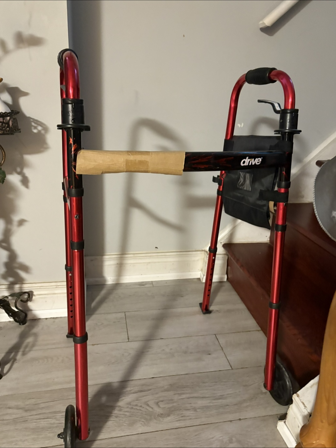 Drive Folding Walker - Red - photo 2
