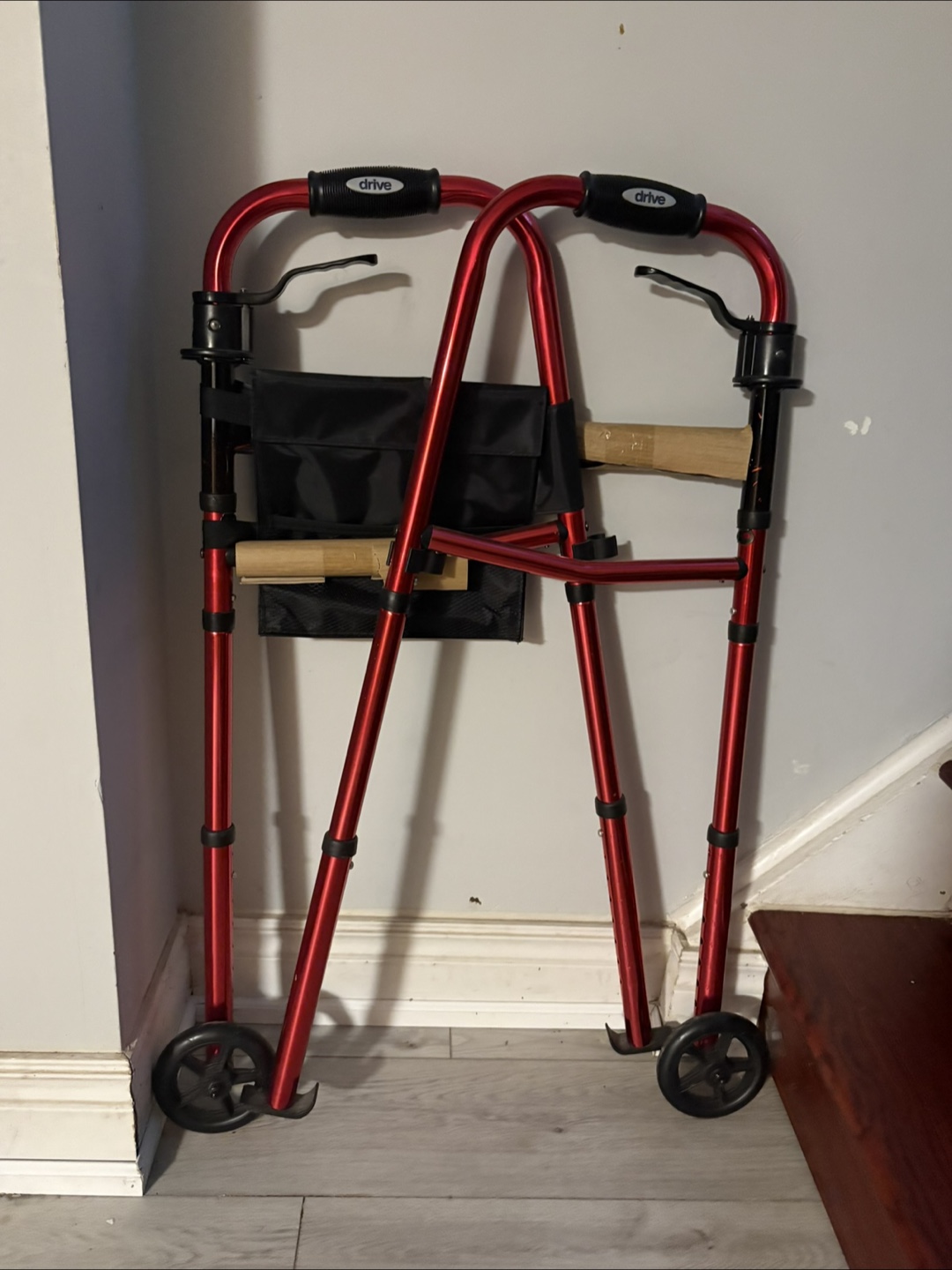 Drive Folding Walker - Red - photo 4