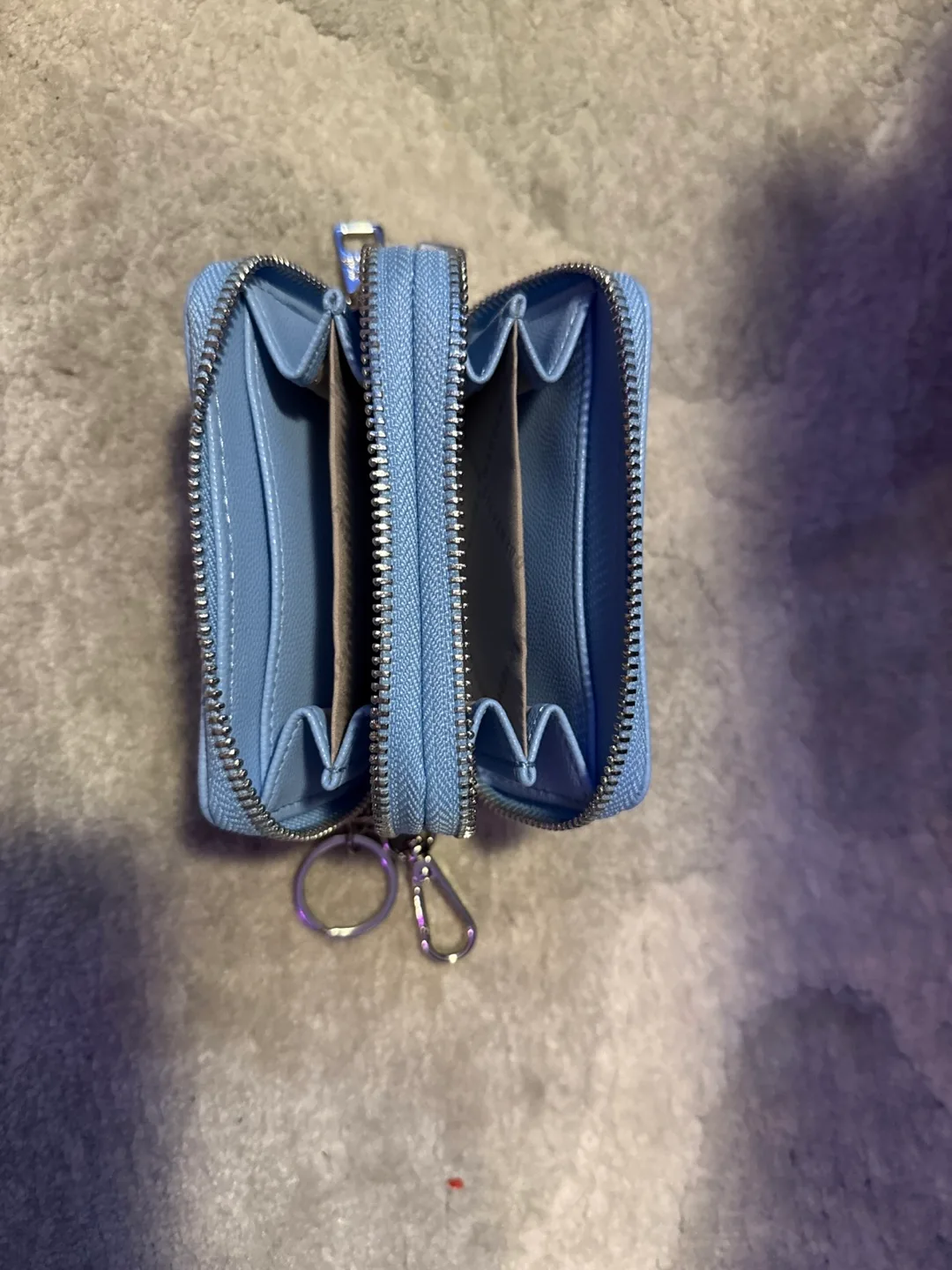 Blue Zippered Key Pouch steve madden image indicator(2)