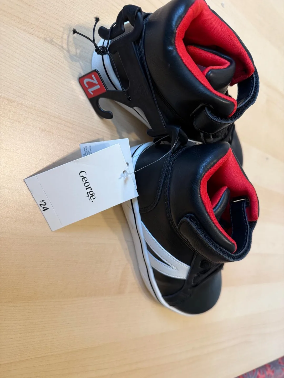 George Black & White High-Top Sneakers - Size 12 image indicator(4)