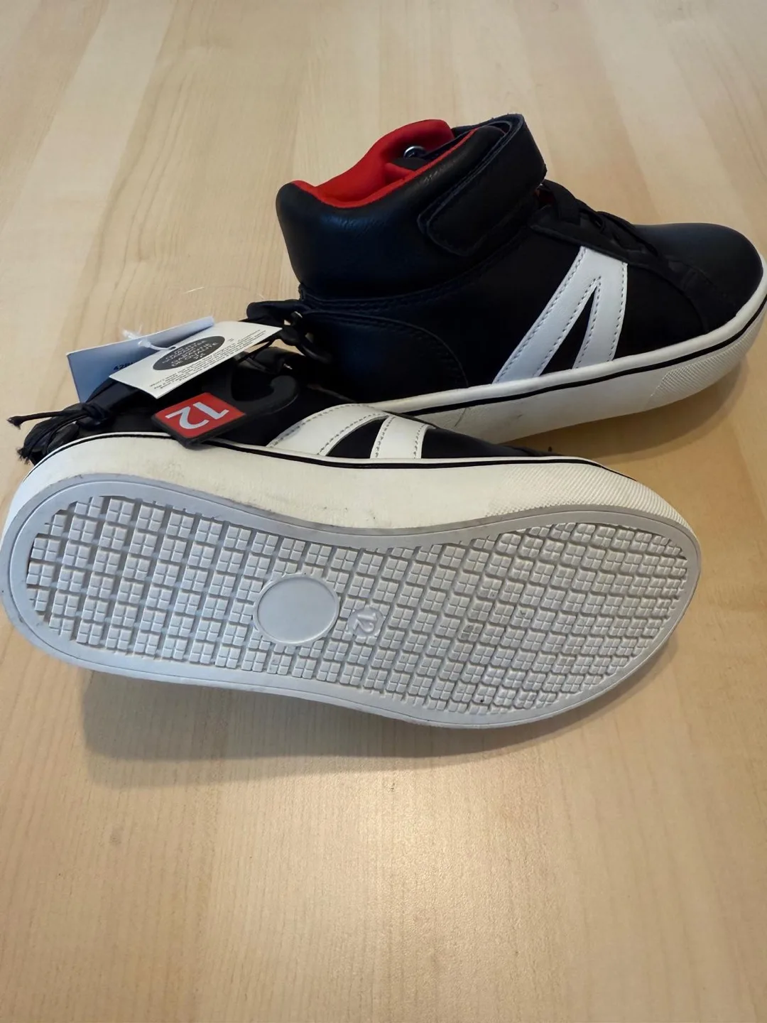 George Black & White High-Top Sneakers - Size 12 image indicator(3)