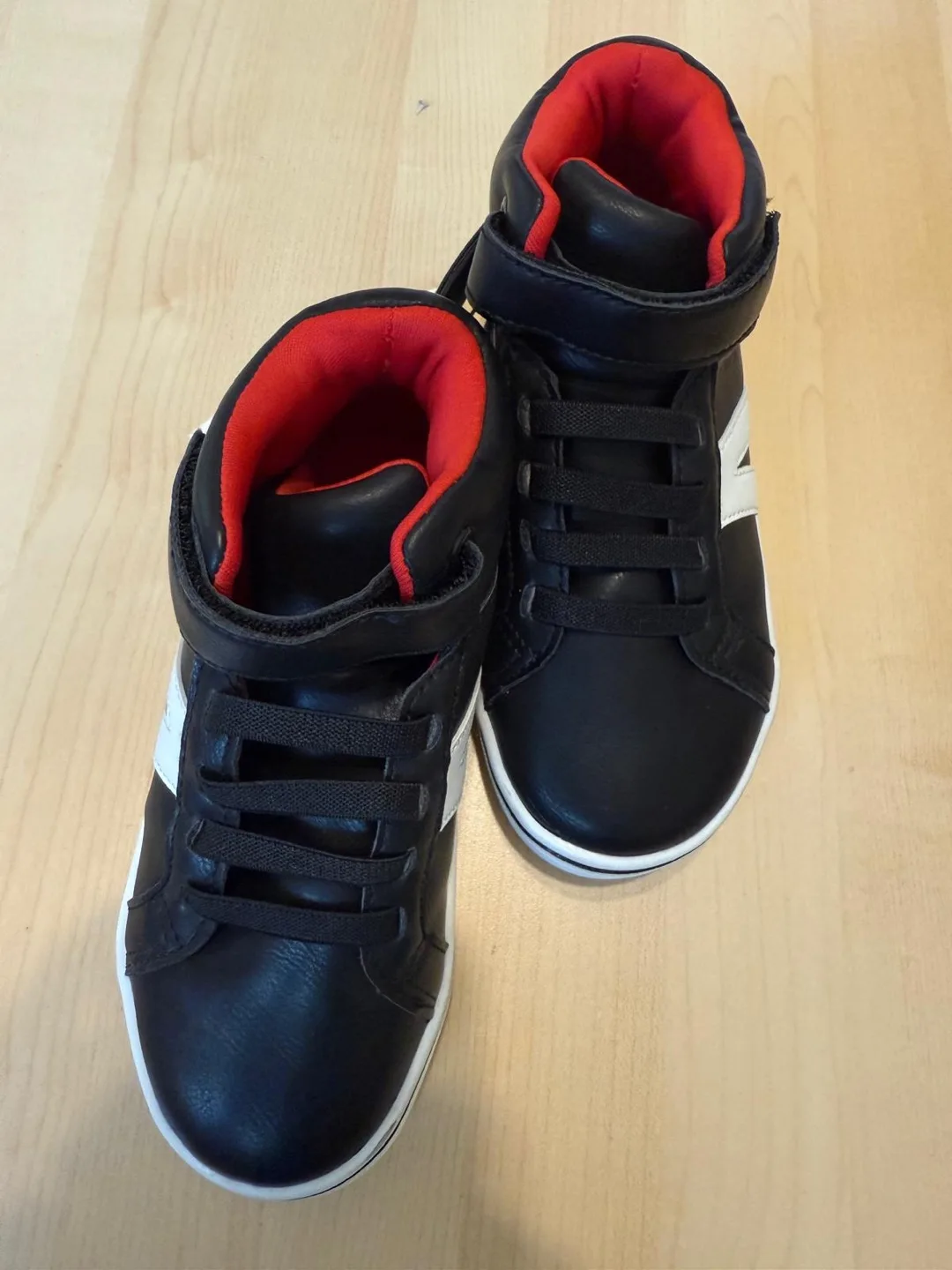 George Black & White High-Top Sneakers - Size 12 thumbnail