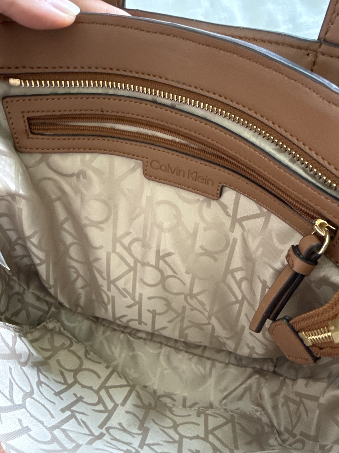 Calvin Klein Tote Bag - White/Brown - photo 4