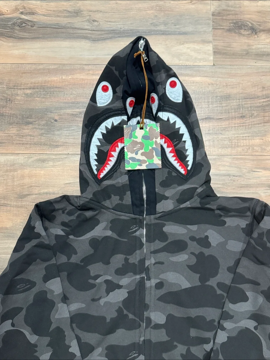 BAPE Camo Shark face Full Zip Hoodie 🔥 image indicator(2)