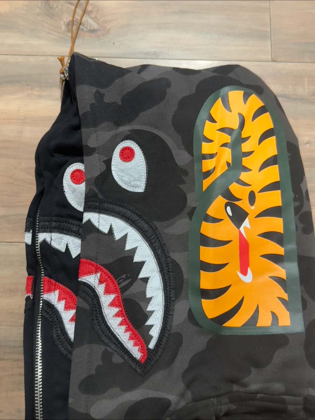 BAPE Camo Shark face Full Zip Hoodie 🔥 image indicator(7)