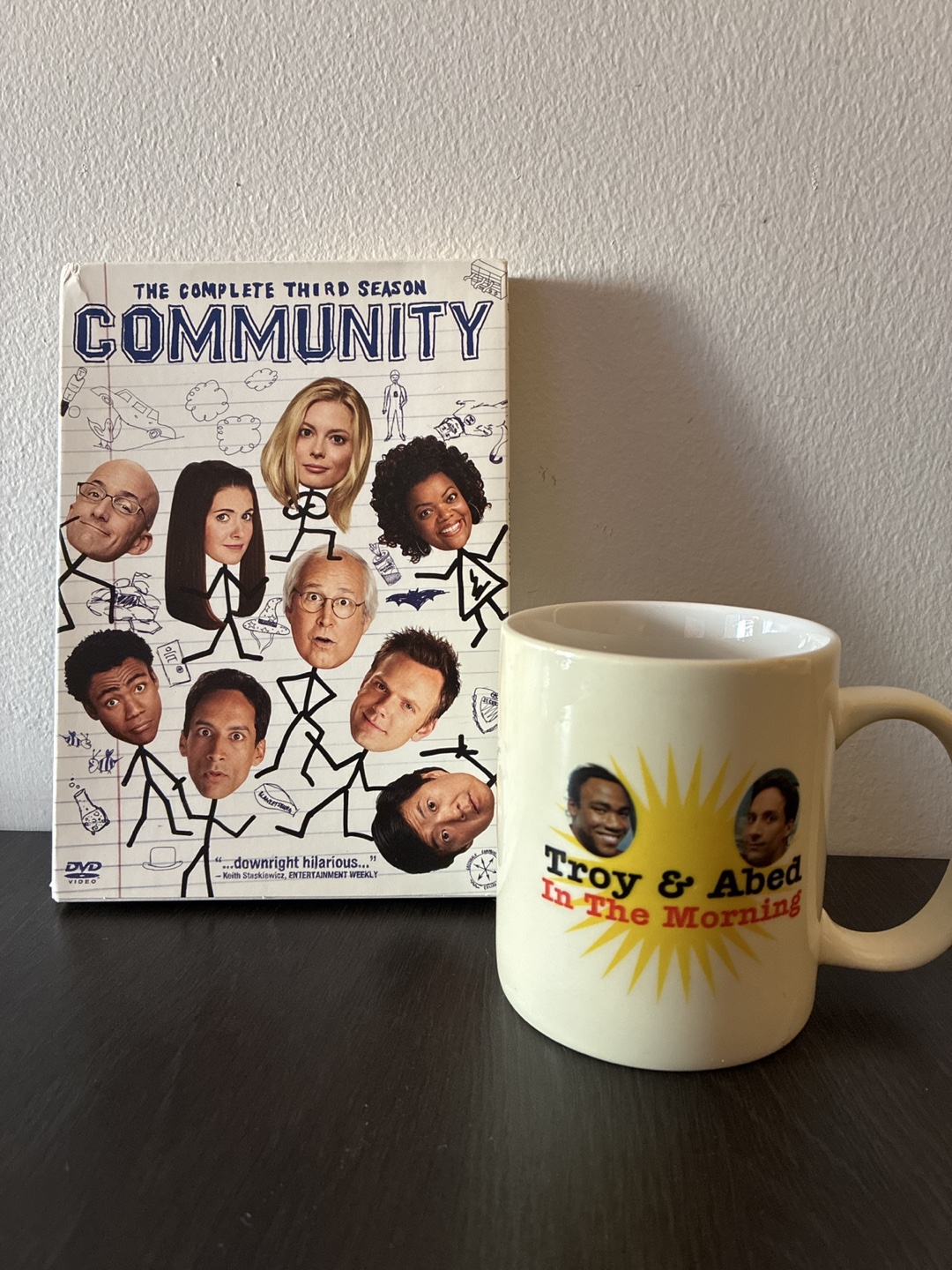 Community Season 3 DVD & Troy and Abed Mug