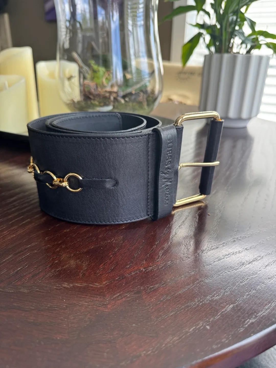 Guess by Marciano Black Leather Belt - Size 42 thumbnail
