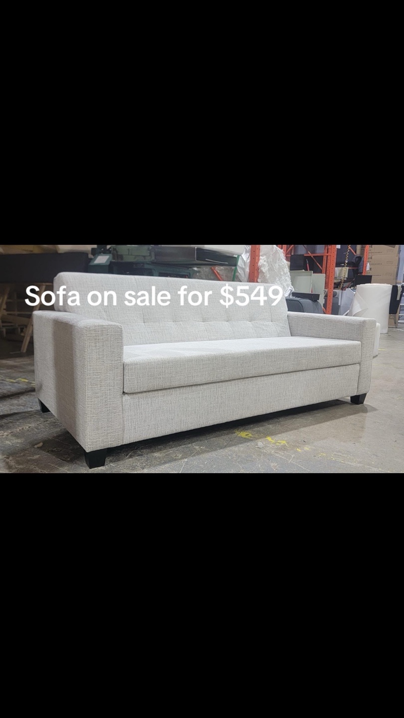 Comfortable Light Grey Sofa
