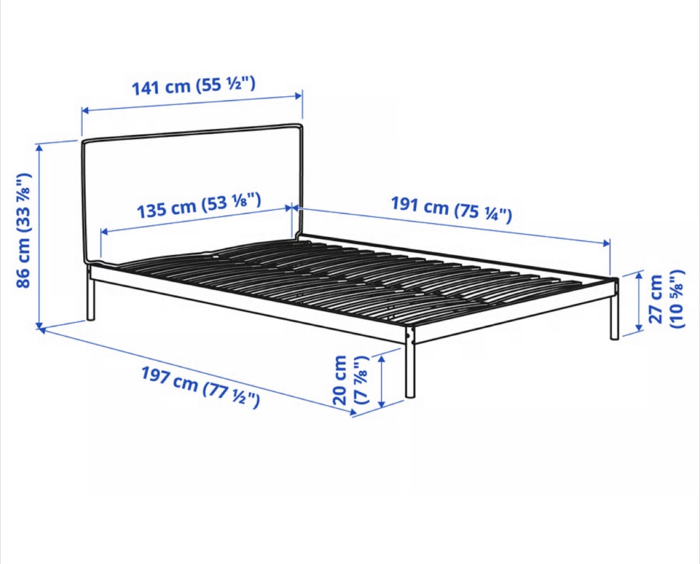 IKEA Double Size Bed Frame - photo 3