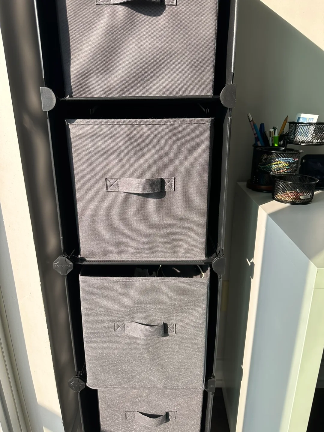 6-Cube Storage Organizer, Gray thumbnail