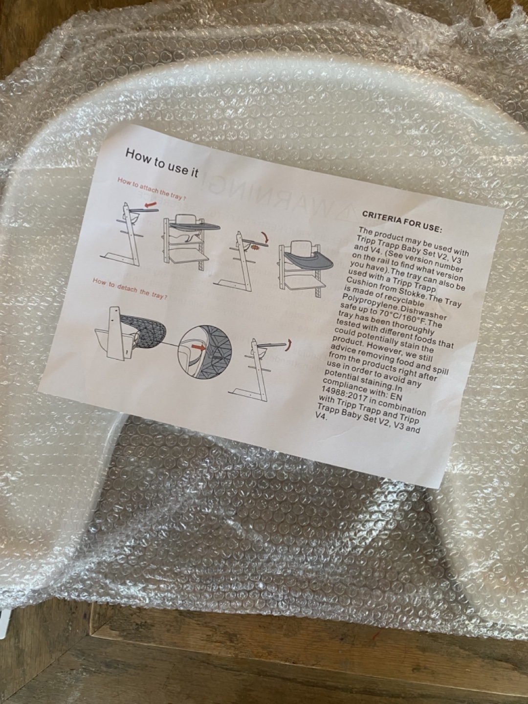 Tray for Stokke Tripp Trapp chair - photo 3