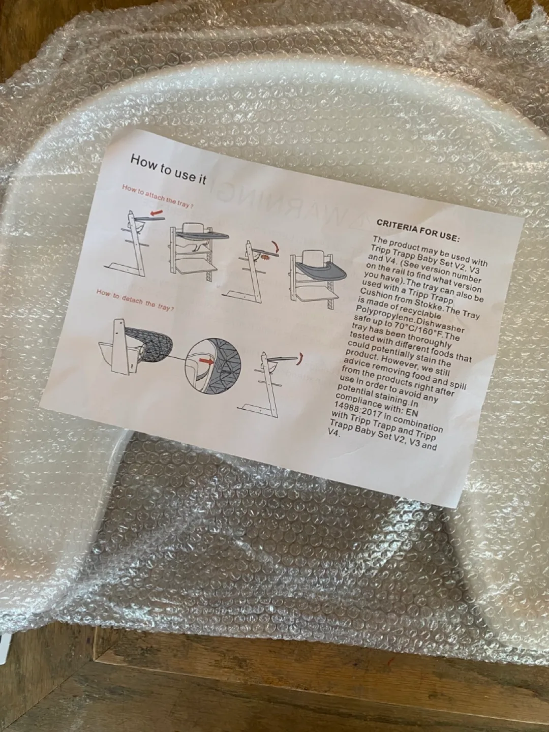 Tray for Stokke Tripp Trapp chair image indicator(3)