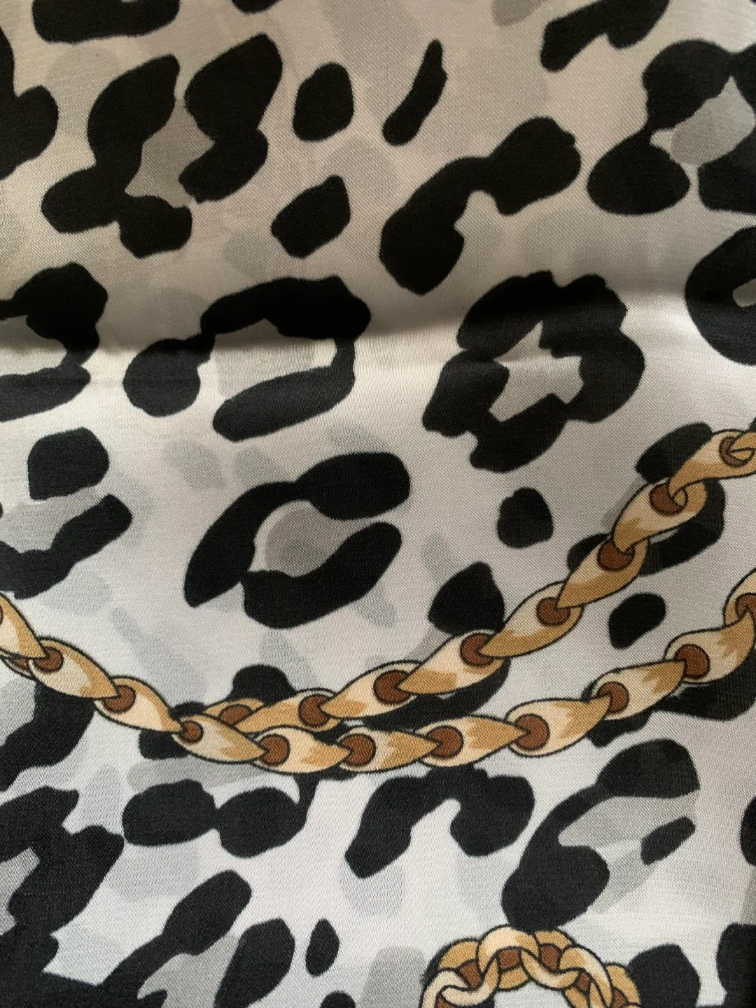 Dune London Scarf - Black, White, and Gold image indicator(2)