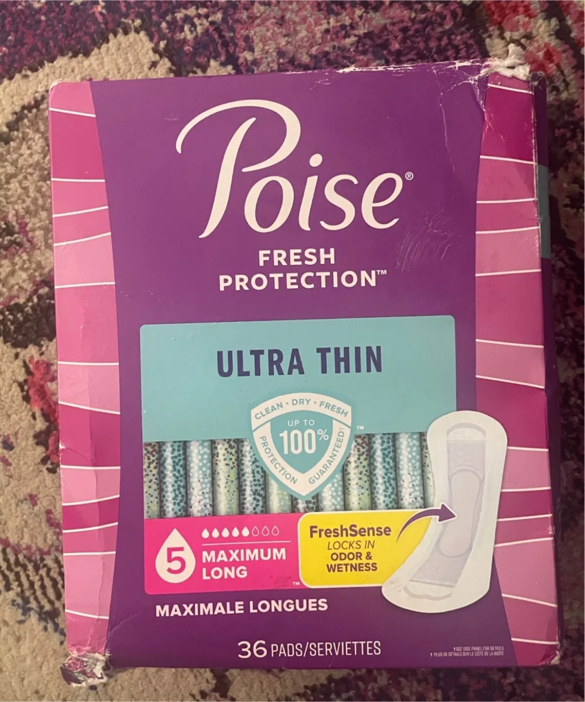Poise Fresh Protection Ultra Thin Pads, 36 Count thumbnail
