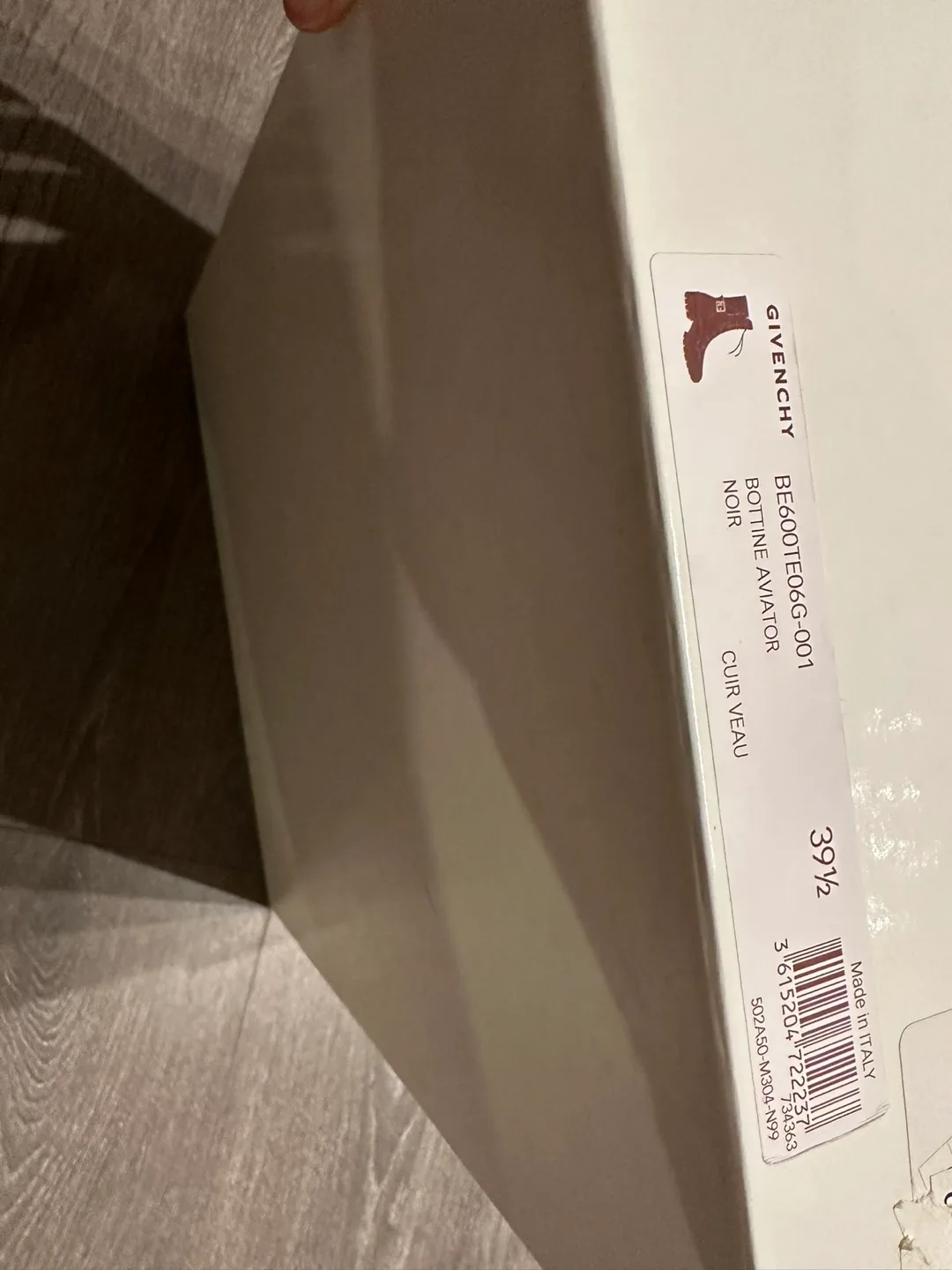 Givenchy Womens Aviator Leather/Suede Black 39.5 boots image indicator(6)