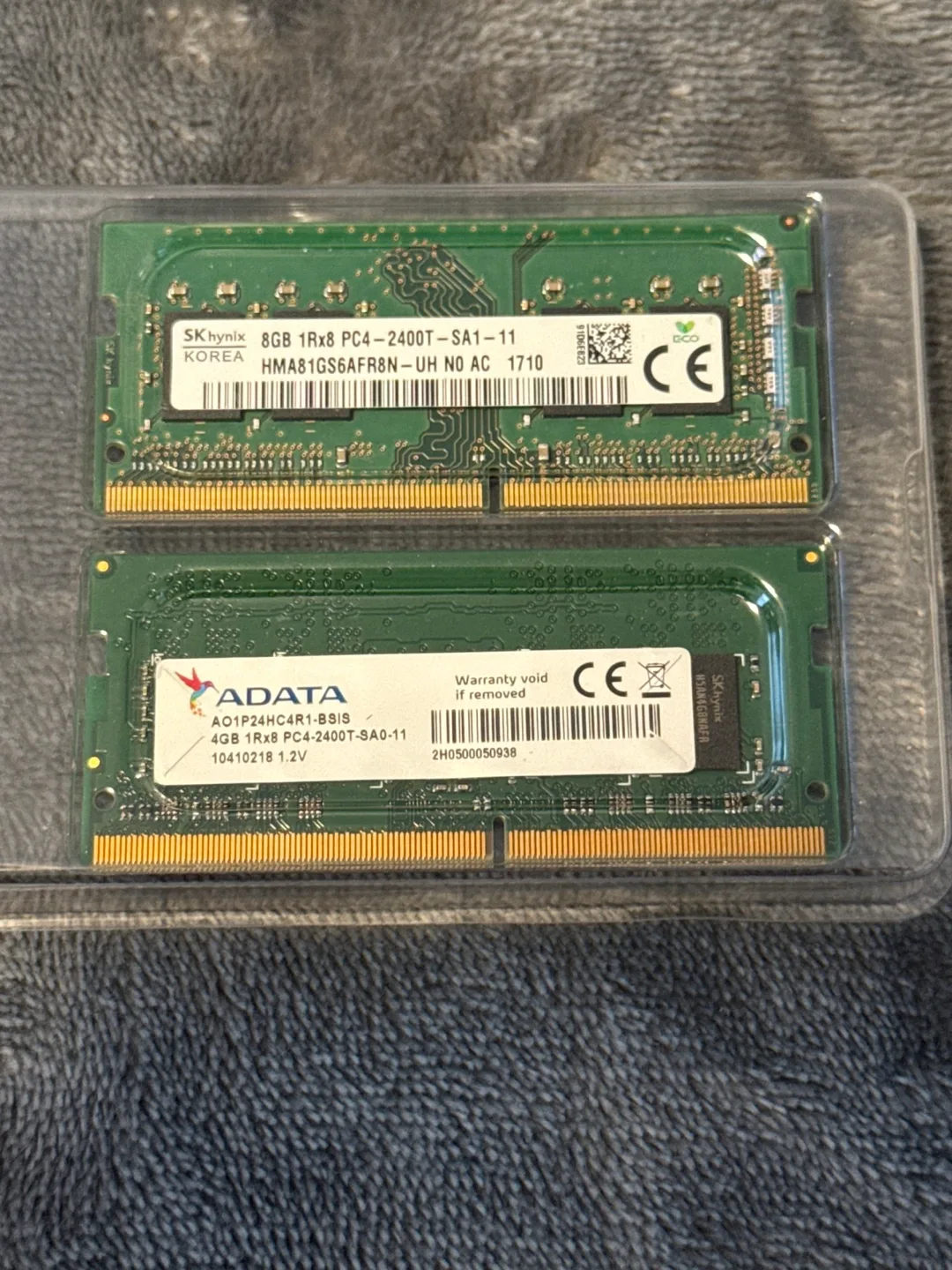 SK Hynix 8GB & ADATA 4GB DDR4 RAM Laptop thumbnail
