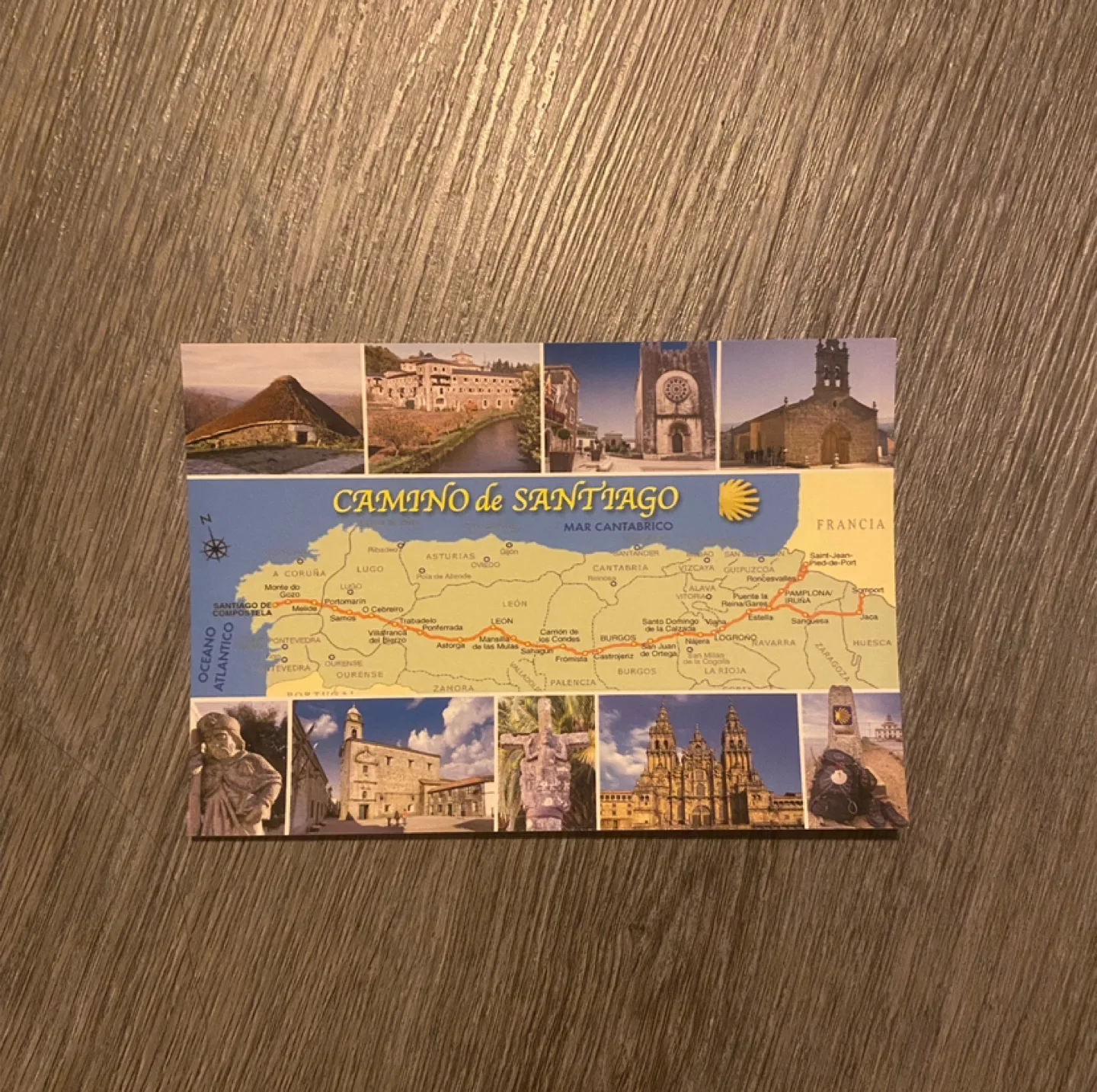 Camino de Santiago post card thumbnail