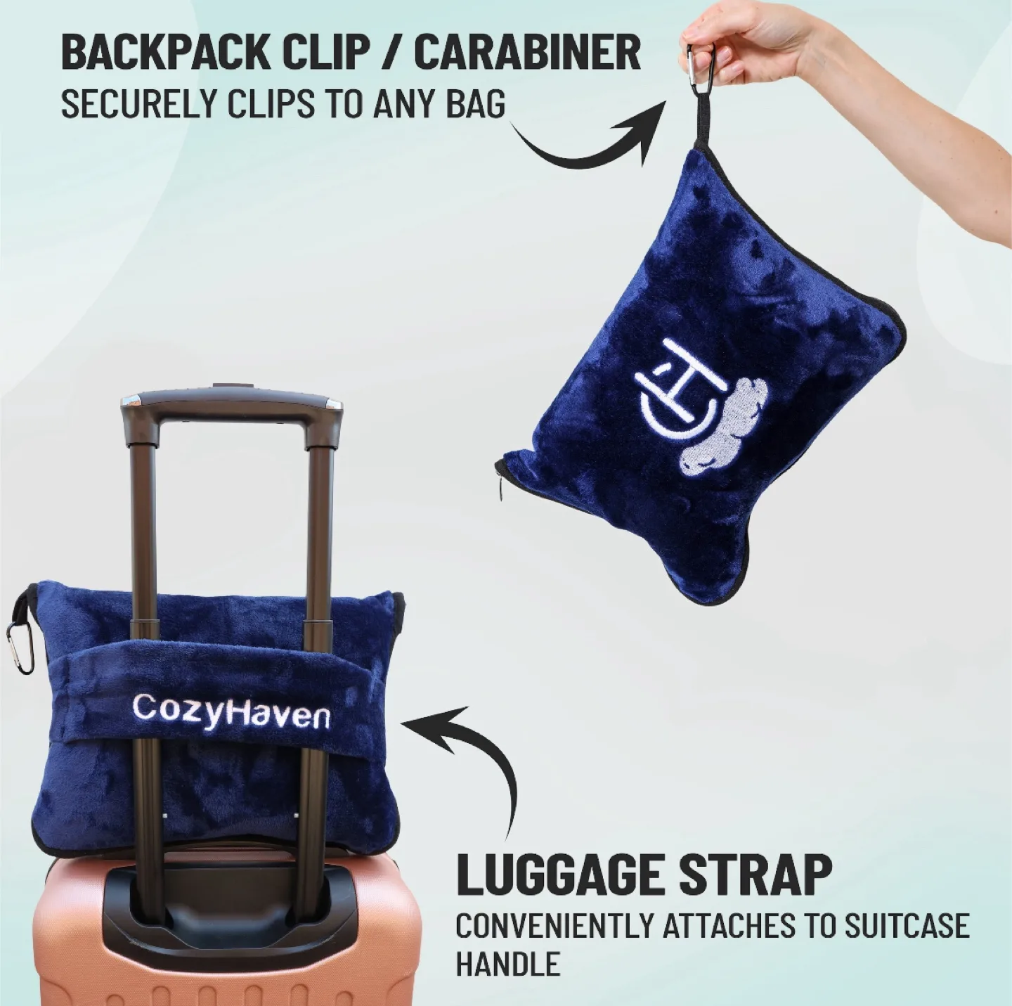 3-in-1 Travel Pillow, Blanket, and Eye Mask image indicator(5)