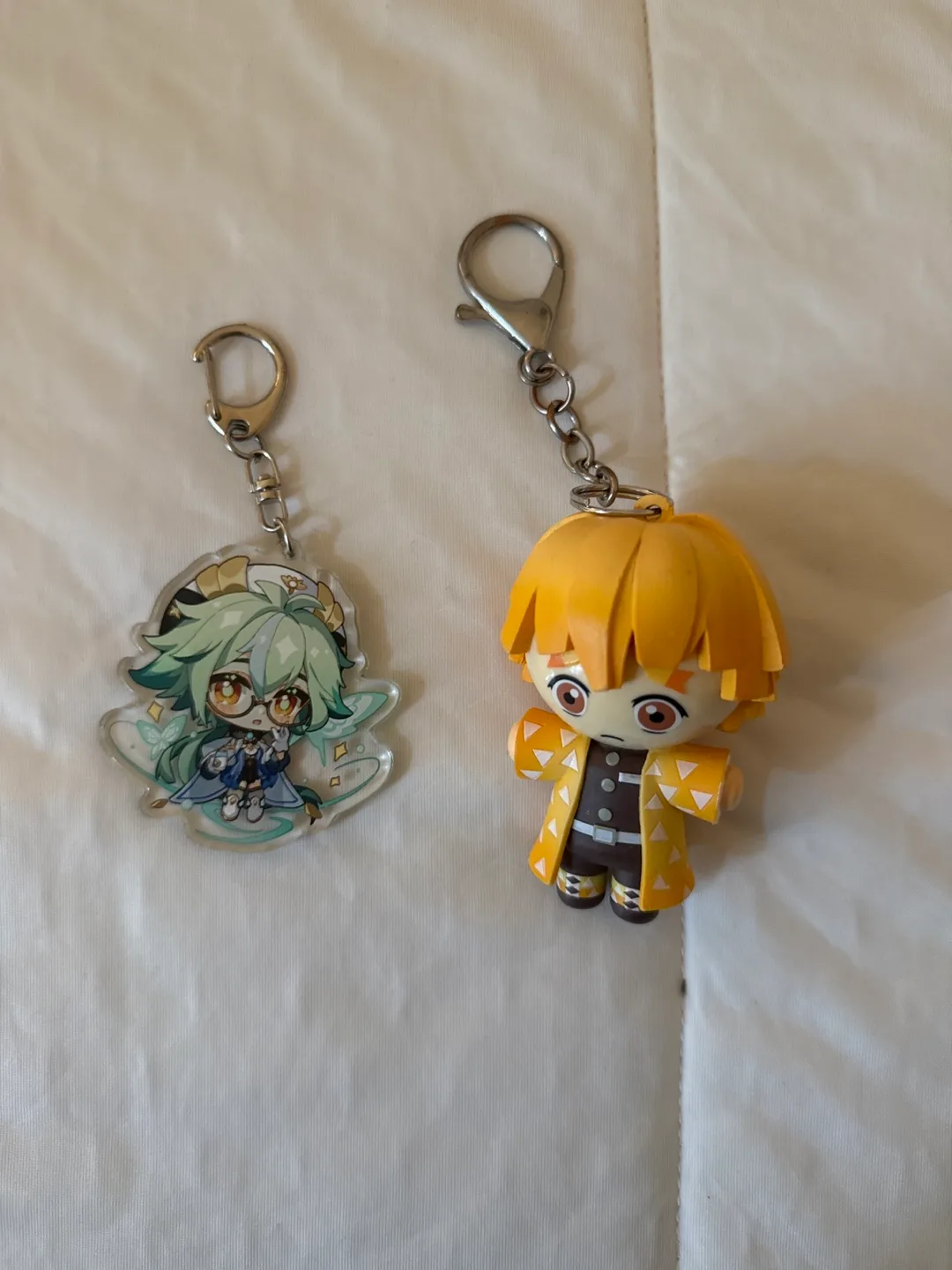 Anime Keychains: Genshin Impact & Demon Slayer thumbnail