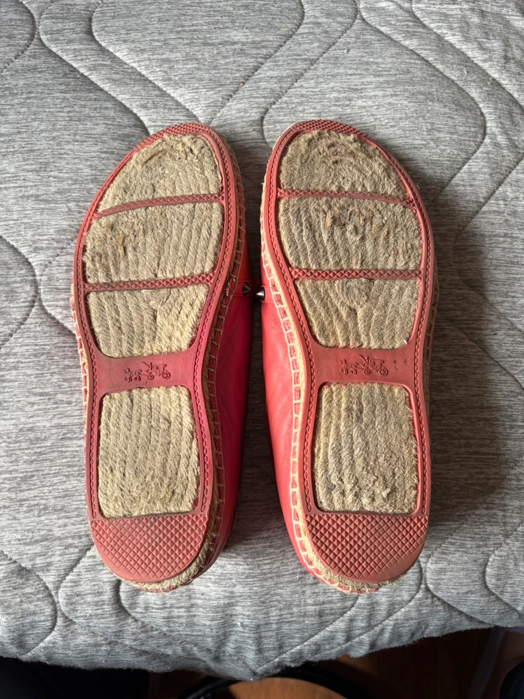 Coach Pink Leather Espadrille,  Size 10 image indicator(3)