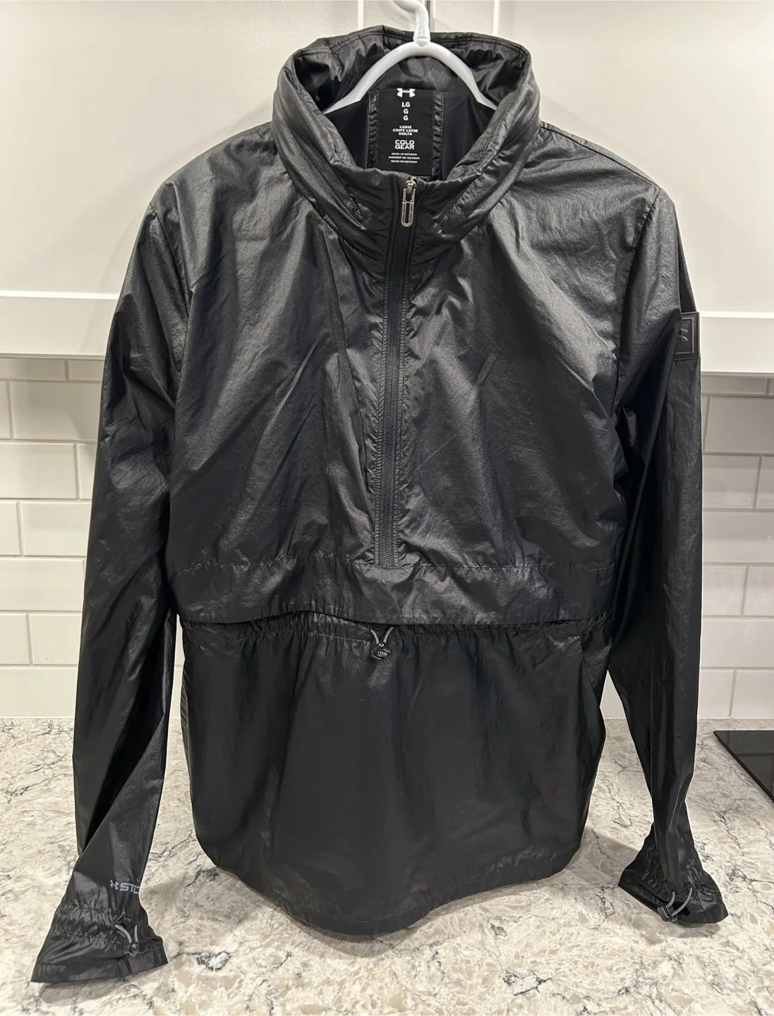 Men’s Under Armor Loose Cold Gear Storm Pullover Wind Breaker thumbnail
