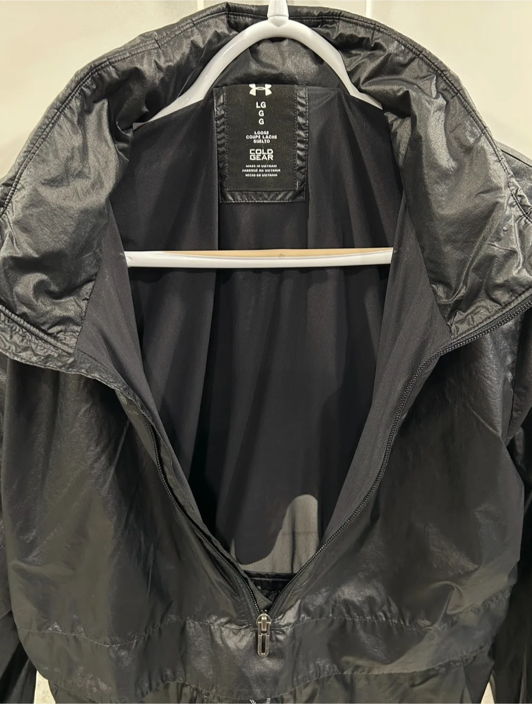 Men’s Under Armor Loose Cold Gear Storm Pullover Wind Breaker image indicator(3)