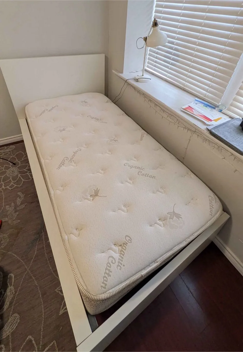Ikea malm white Twin bed frame *Free delivery thumbnail
