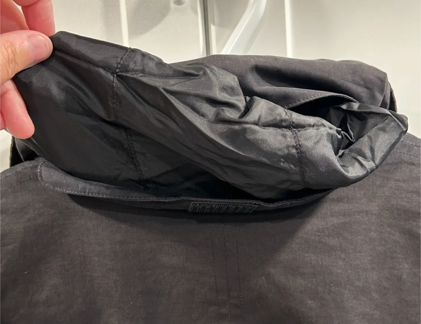 Mantles Mens Dressy/Casual Jacket with Foldaway Hood image indicator(6)