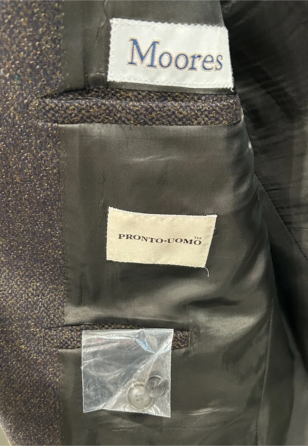 Mens Moores Pronto Uomo Made in Italy Blazer/Suit/Sports Jacket image indicator(3)