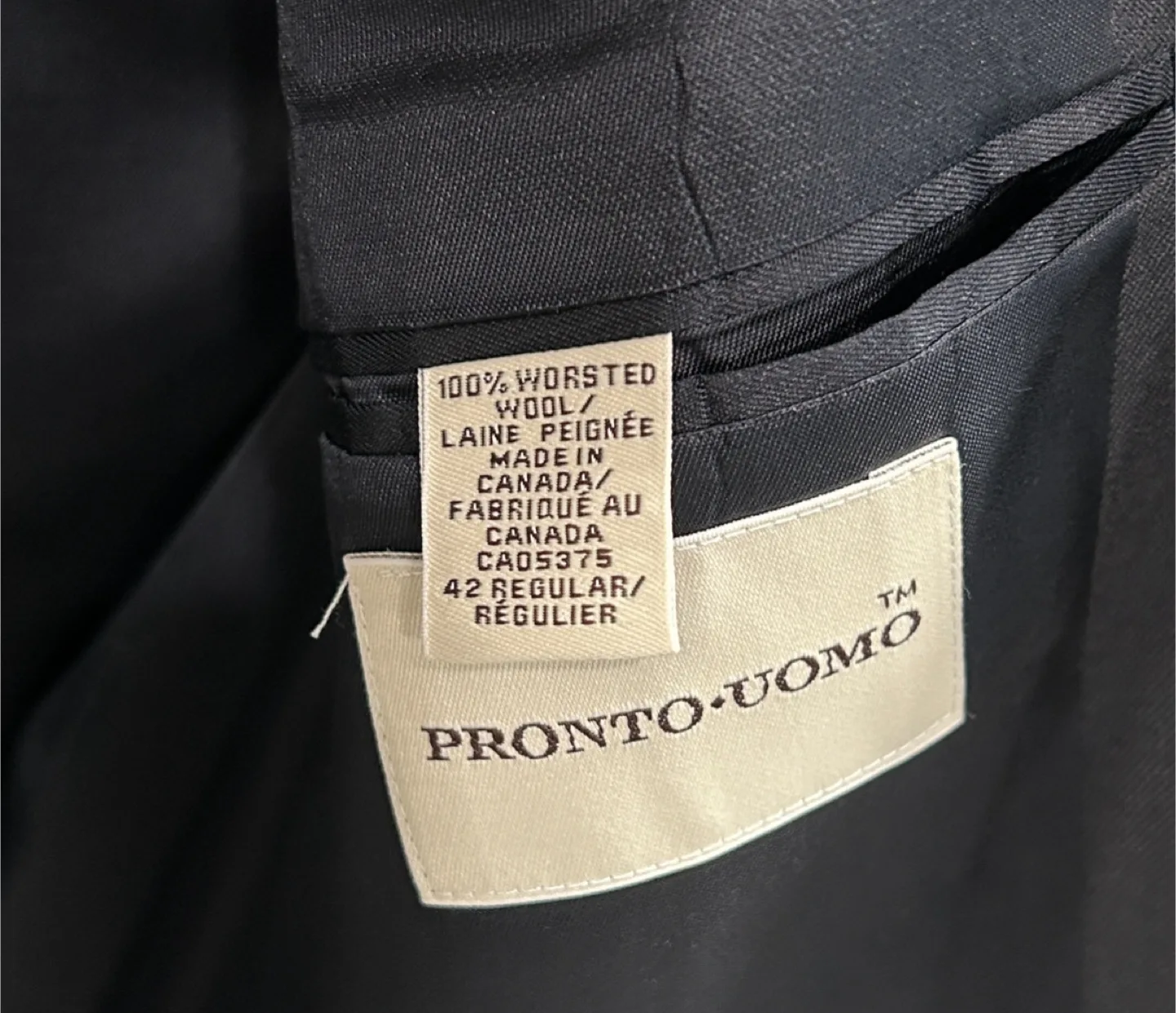 Moores Mens Pronto-Uomo Navy Blue Sports Coat/Suit Jacket/Blazer image indicator(5)