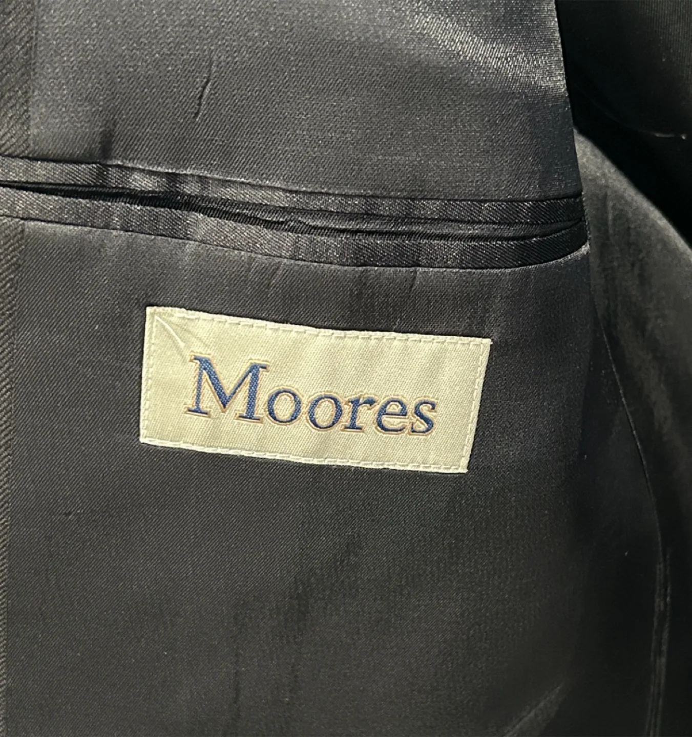 Moores Mens Pronto-Uomo Navy Blue Sports Coat/Suit Jacket/Blazer image indicator(3)