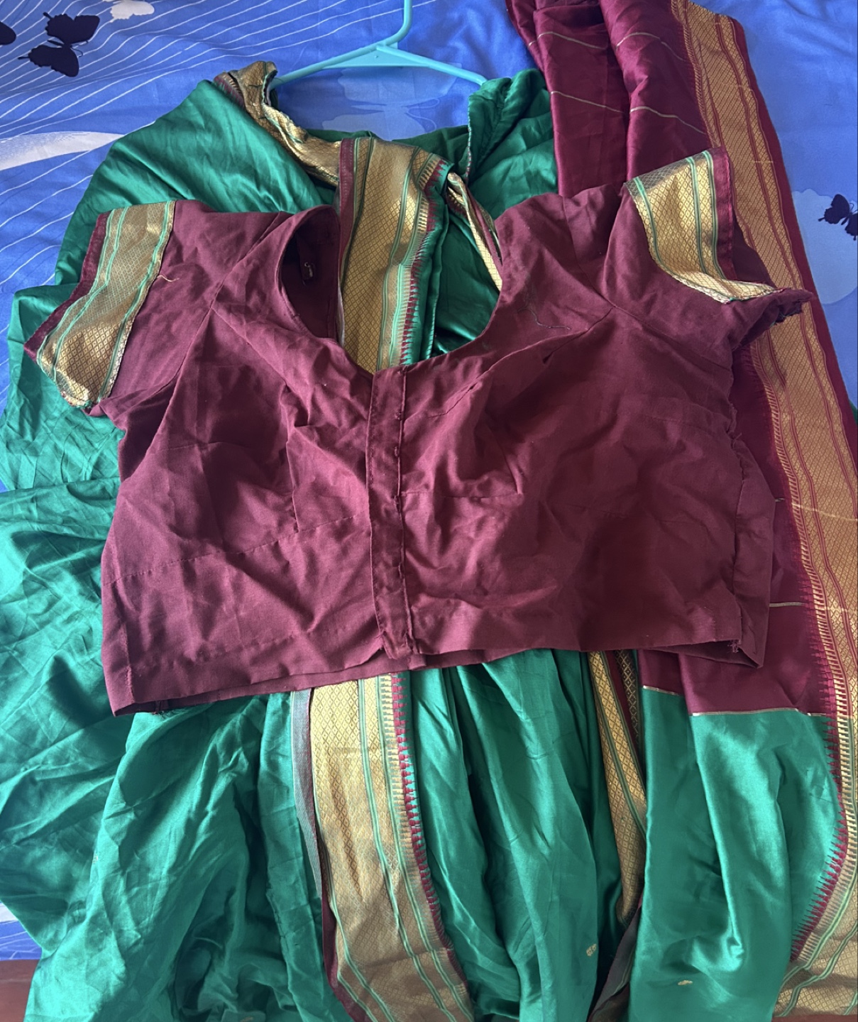 Readymade navvari saree with blouse
