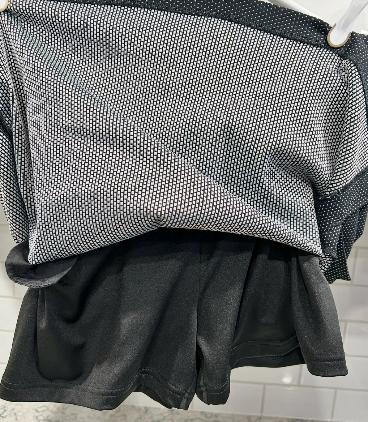 Women’s Black and White Stretchy Skort image indicator(3)