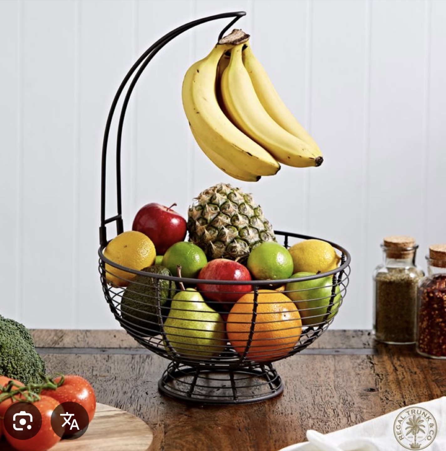 Fruit Basket with Banana Holder