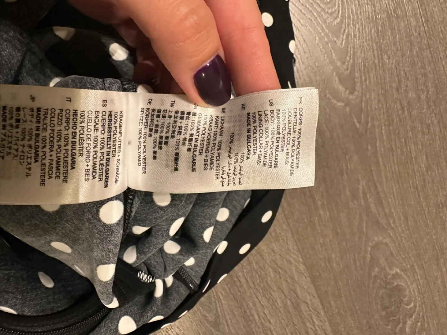 100% Authentic Sandro polka dot black lace dress image indicator(7)