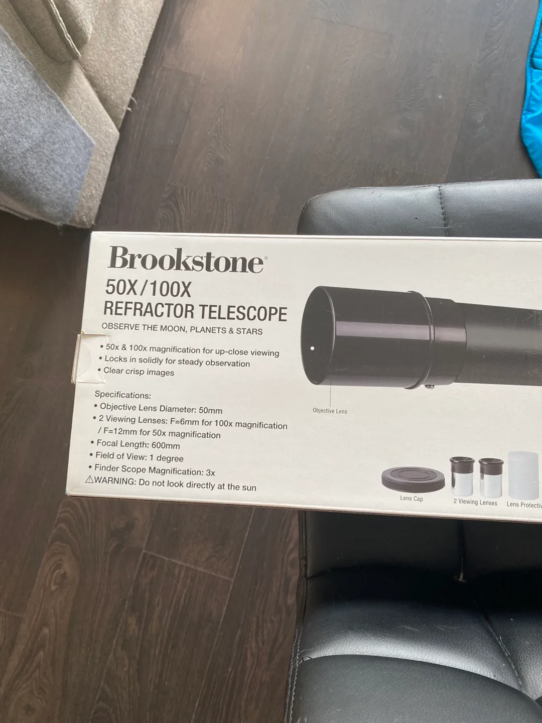 Brookstone 50X/100X Refractor Telescope image indicator(2)