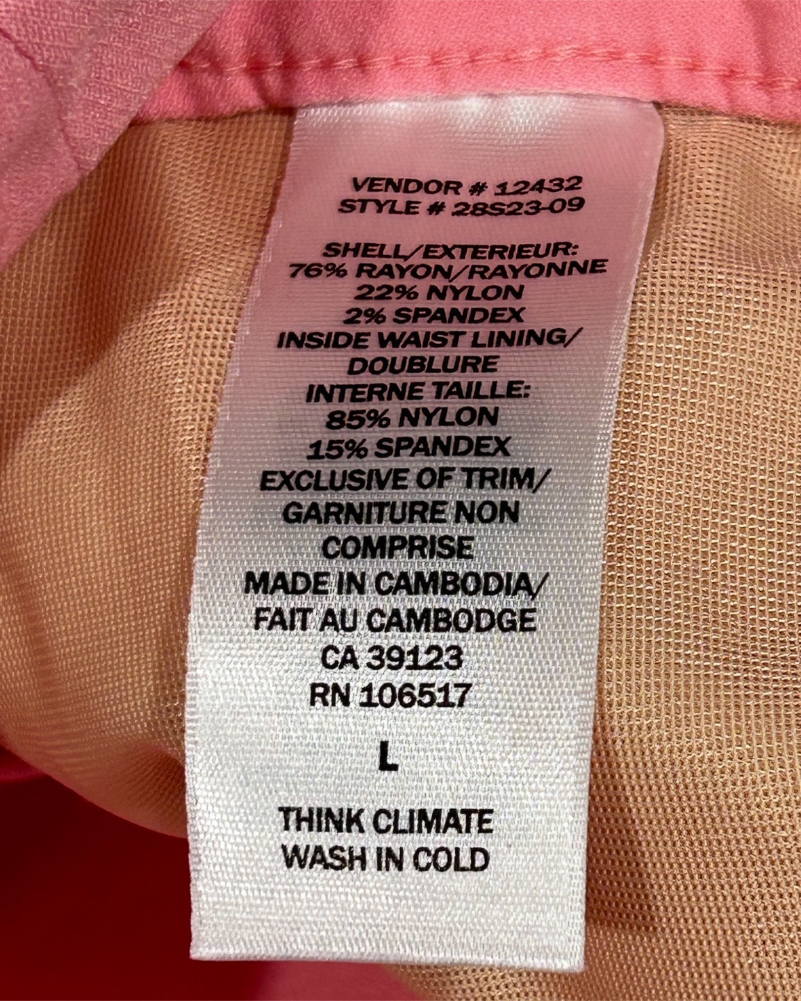 Ladies Pink/Salmon Bermuda Short (Northern Reflections) - photo 3