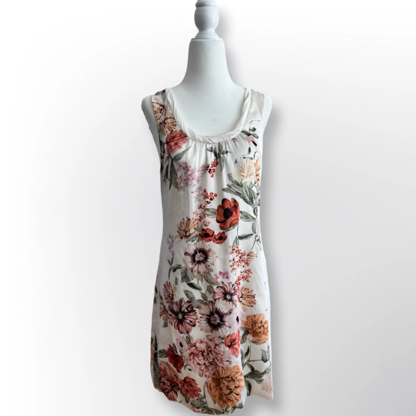 H&M Floral Print Sleeveless Mini Dress, Size 6 thumbnail