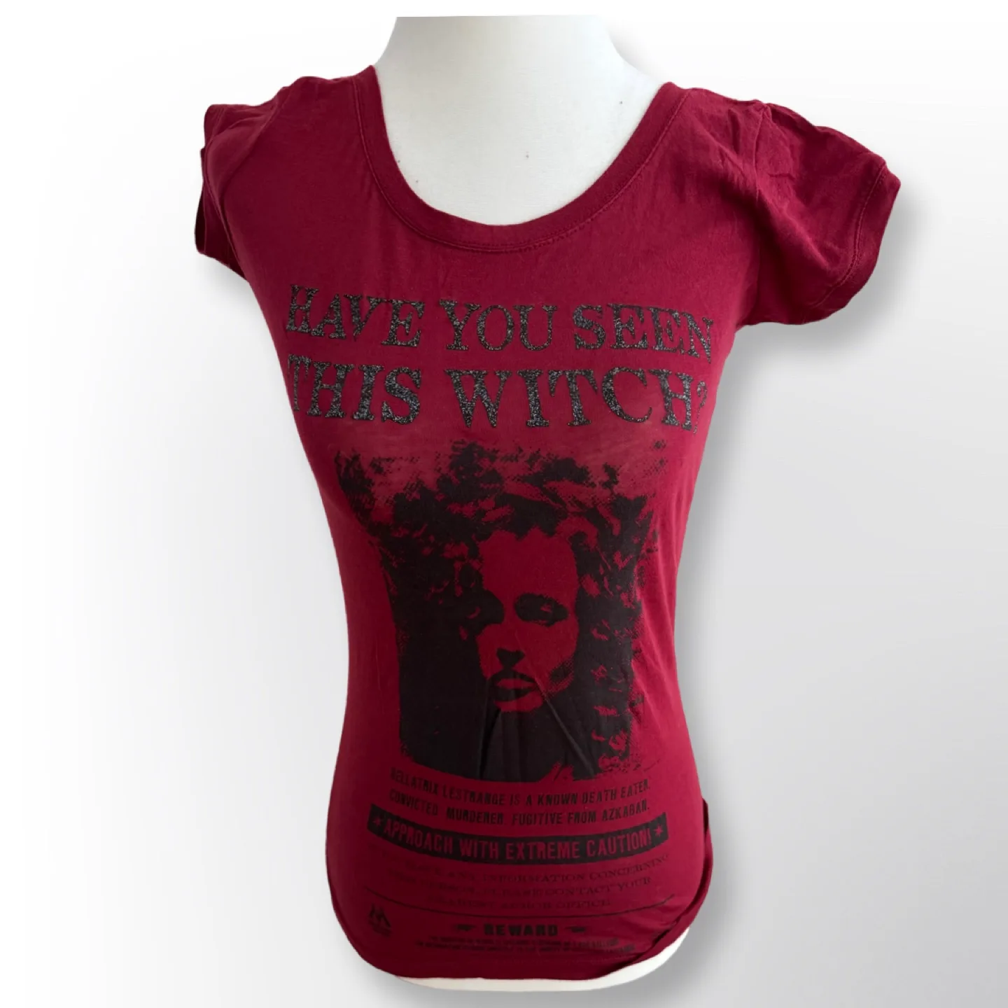 Harry Potter Bellatrix Lestrange Wanted Poster Graphic Tee thumbnail