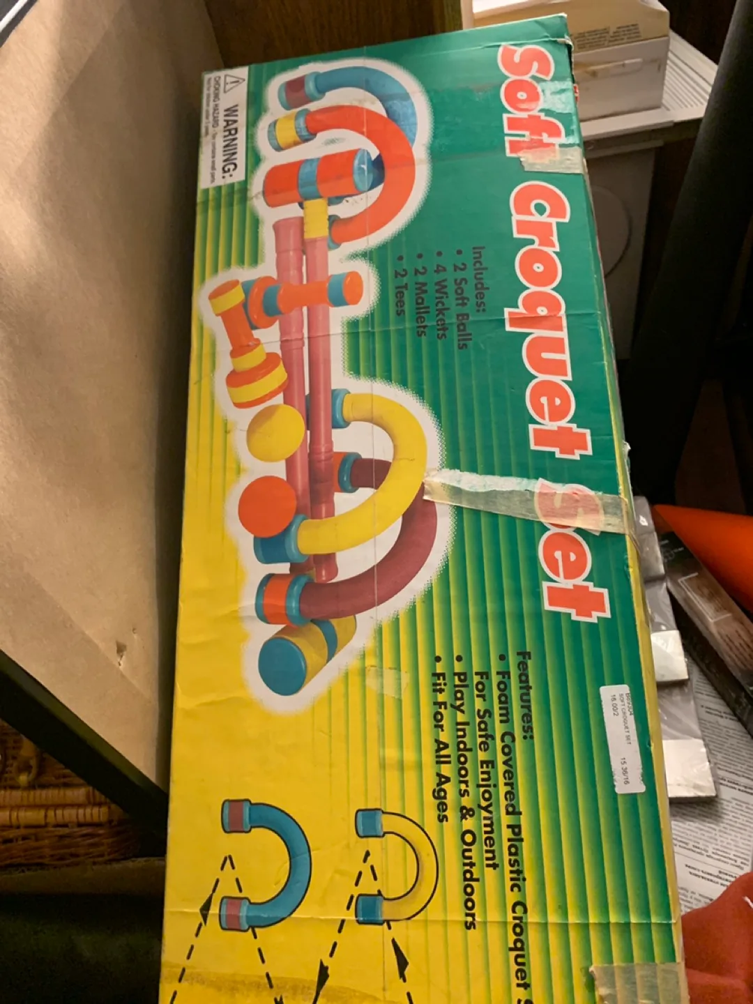 Soft Croquet Set - Foam Covered Plastic thumbnail