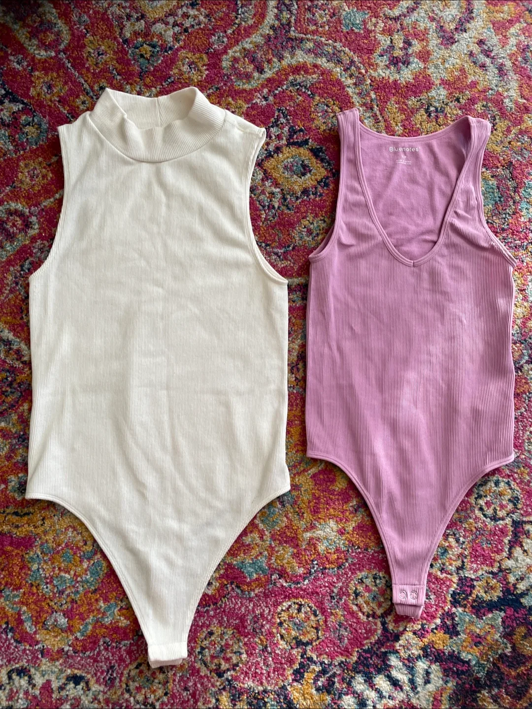 Bluenotes Bodysuits - Cream & Lilac - Size S thumbnail