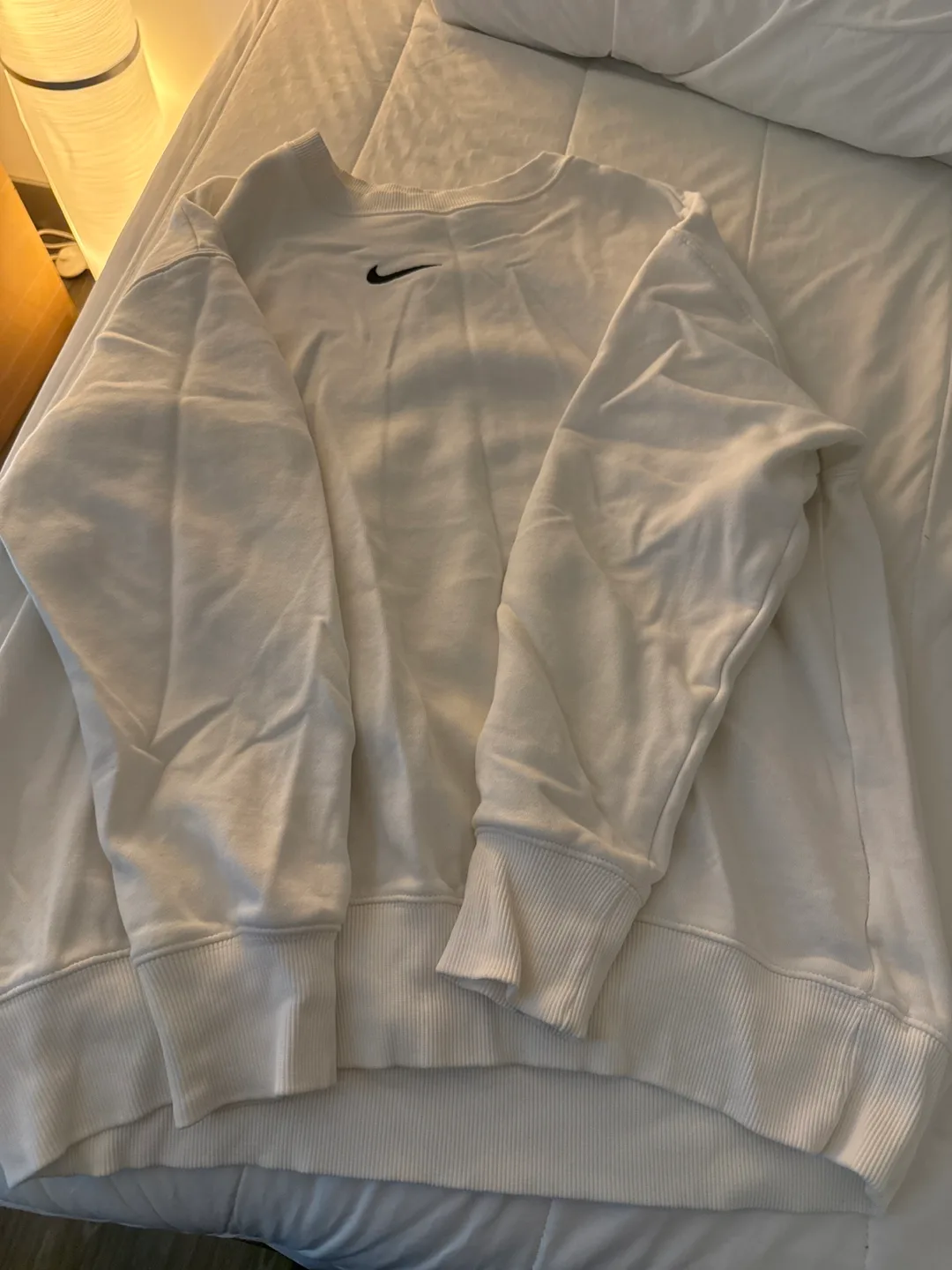 Nike White Crewneck Sweatshirt thumbnail