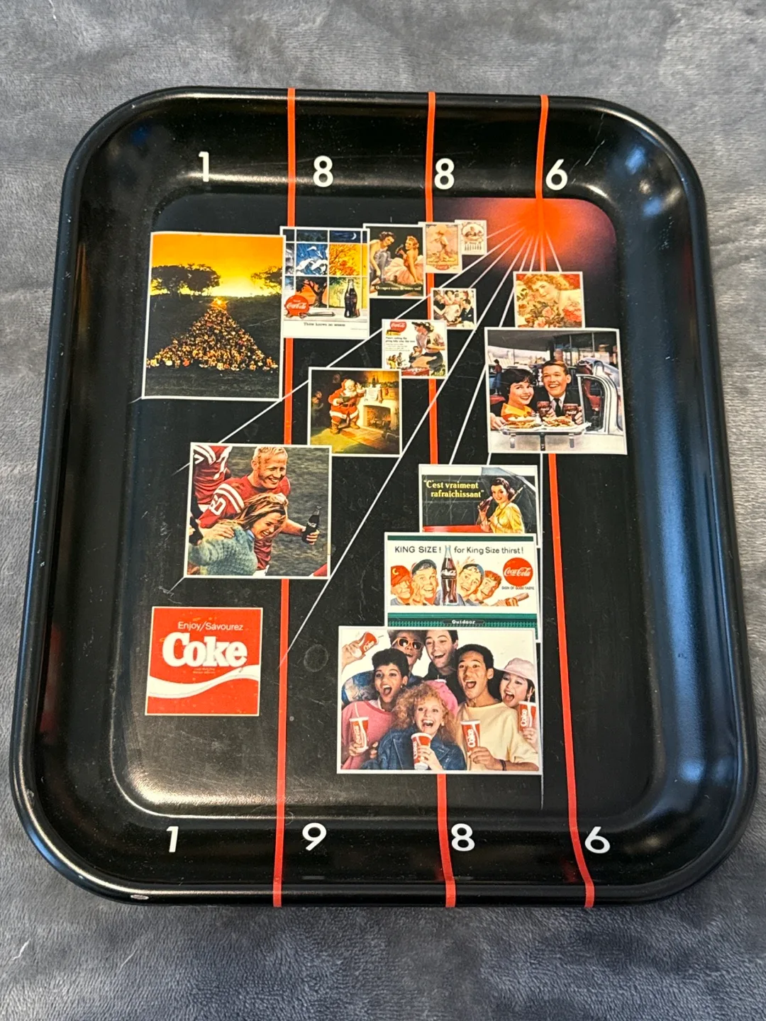 Vintage Coca-Cola Serving Tray - 1986 thumbnail