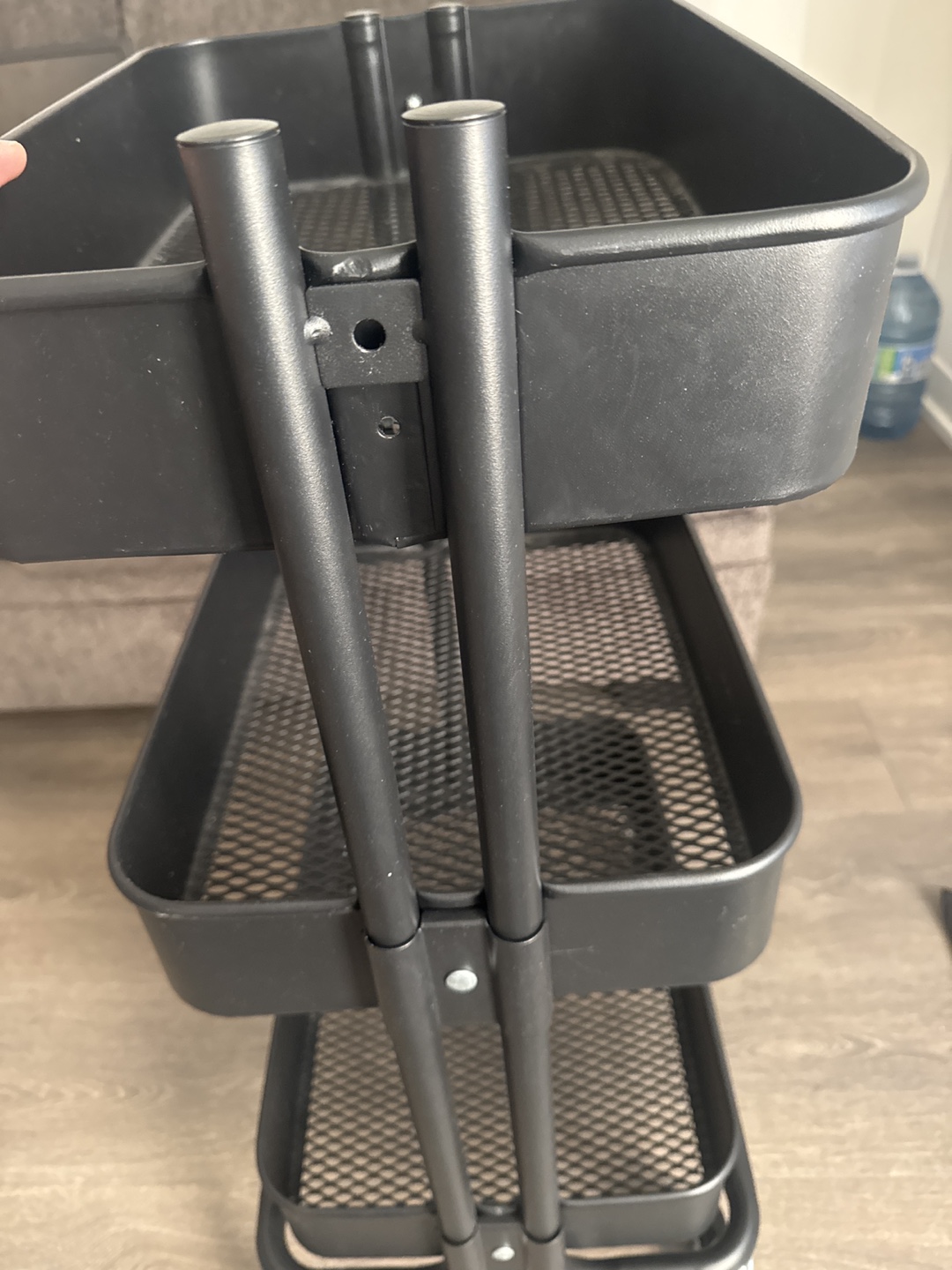 Black Rolling Cart - photo 2