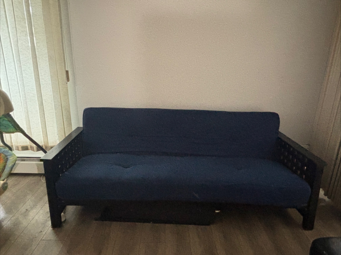 Blue Futon Couch and bed
