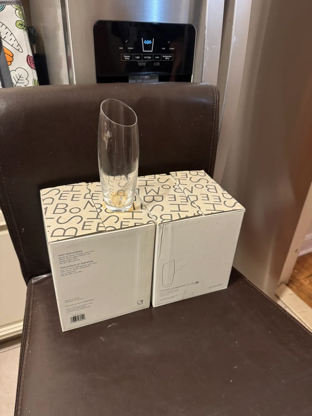 Set of 8 champagne flute glasses thumbnail