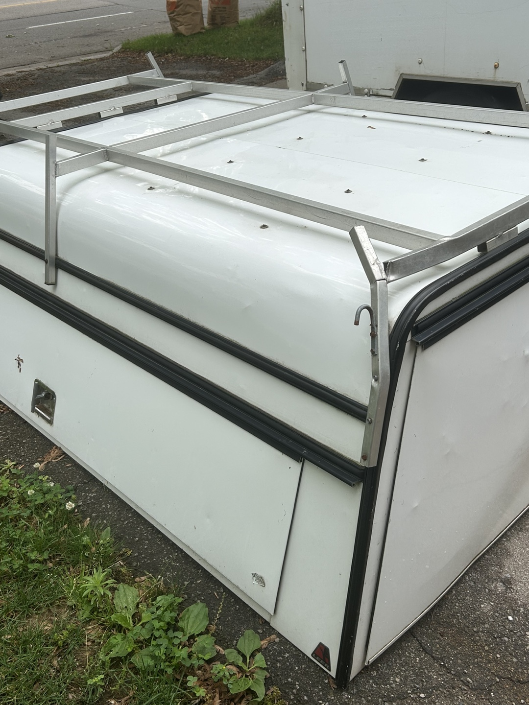 White Truck Cap with Rack - photo 4