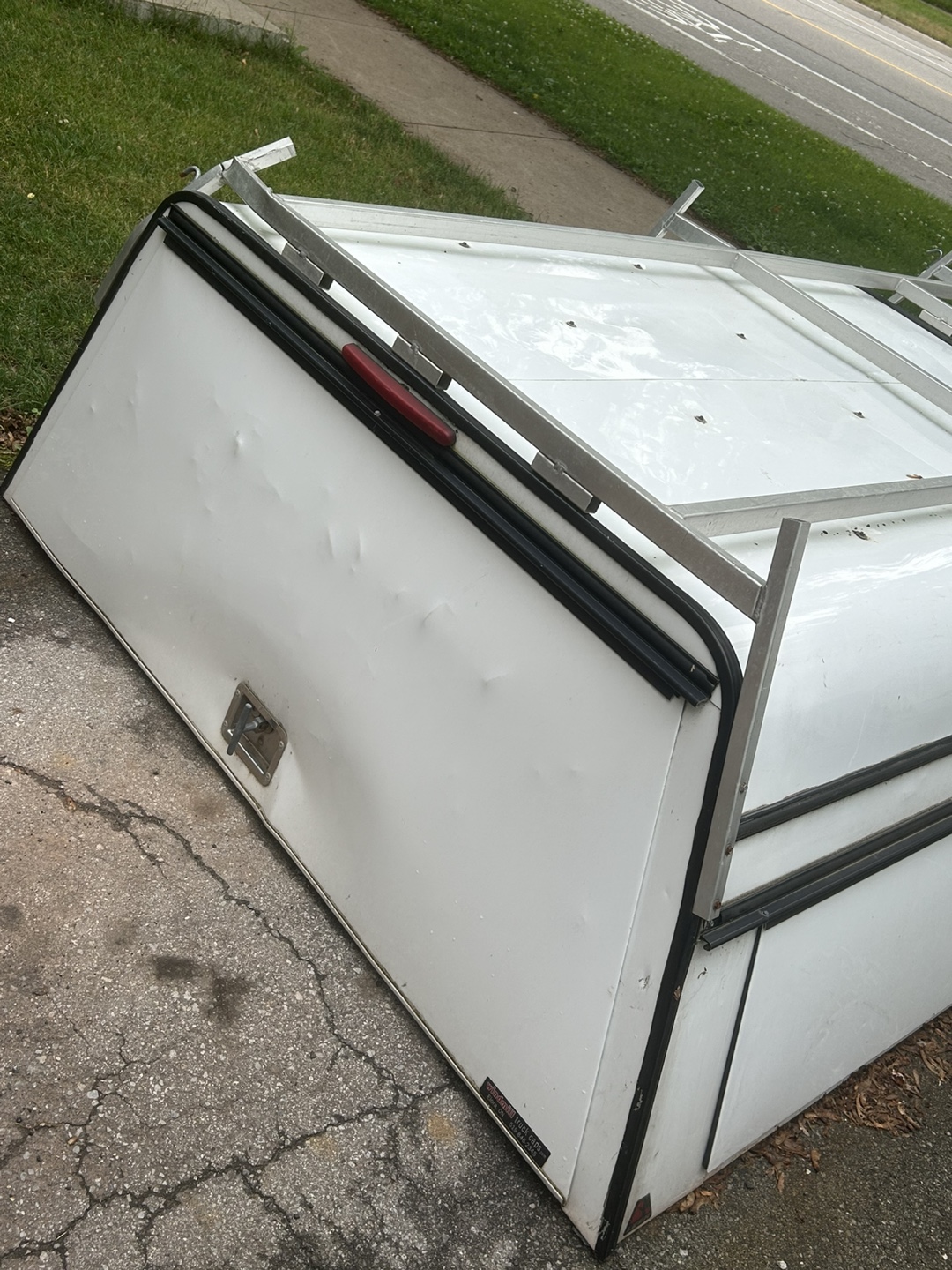 White Truck Cap with Rack - photo 2